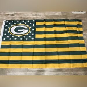 New! Green Bay Packers Stars and Stripes 3 x 5 Indoor/Outdoor American F…